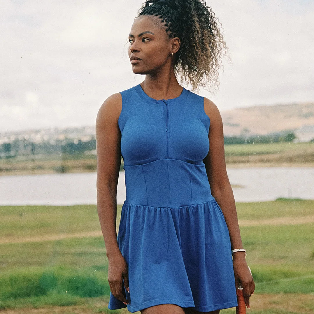 Sculpted Zipper Dress